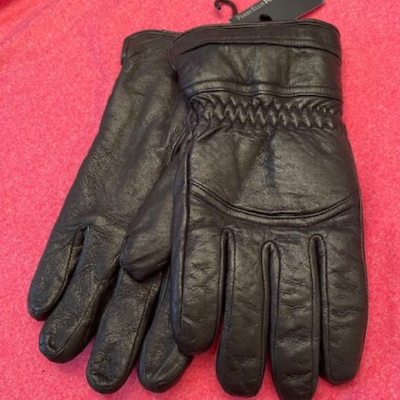 Perry Ellis PORTFOLIO Leather Gloves – VTG NWT  S M - Picture 1 of 10